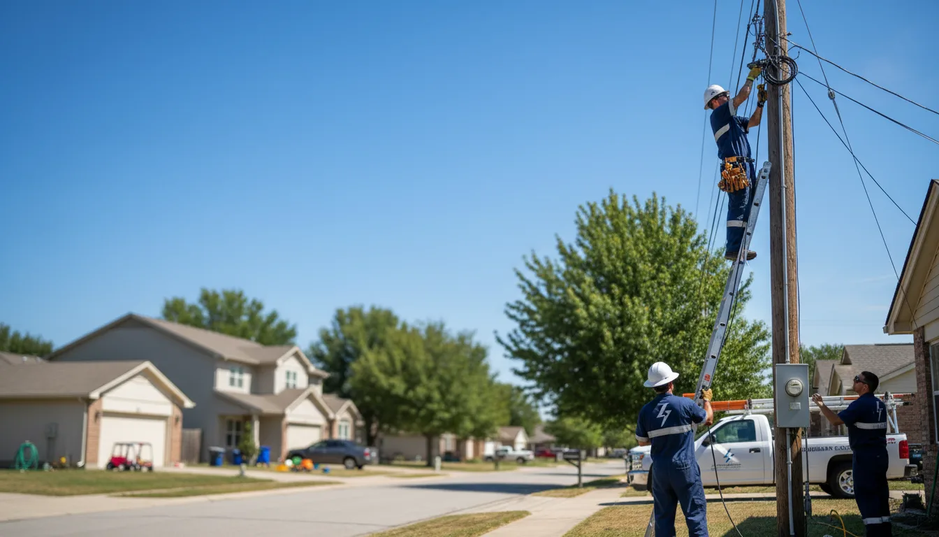 Residential electrician providing installation services in Fort Dick, CA